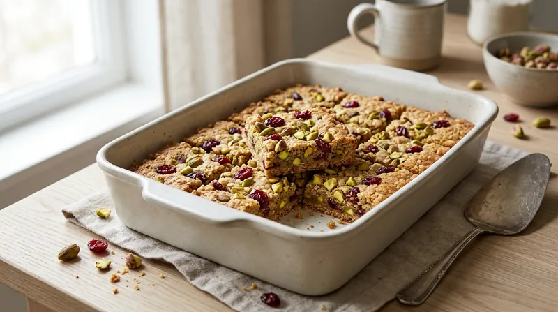 Pistachio Oat Bars