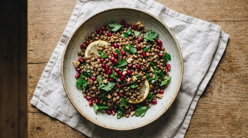 Pomegranate and Lentil Salad