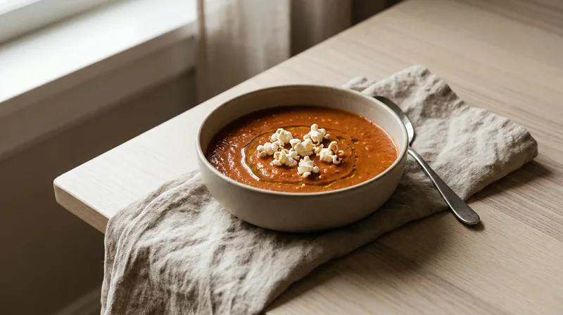Popcorn Tomato Soup
