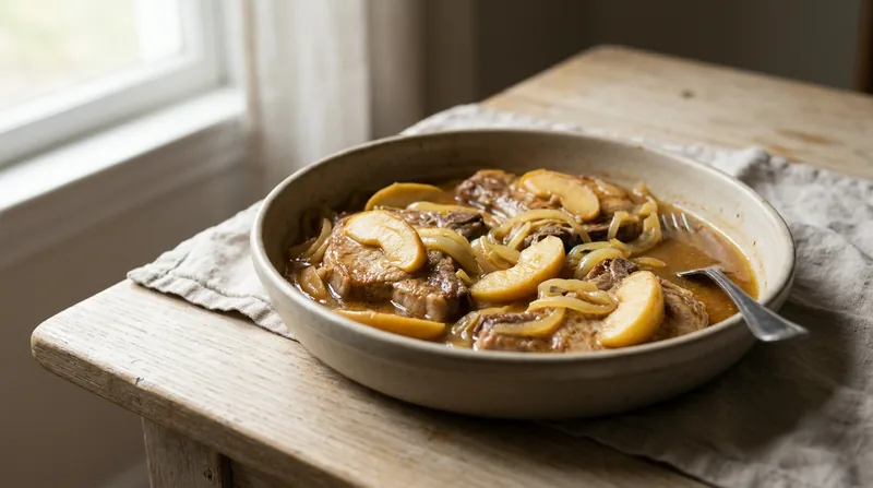 Cider-Braised Pork Chops with Apples