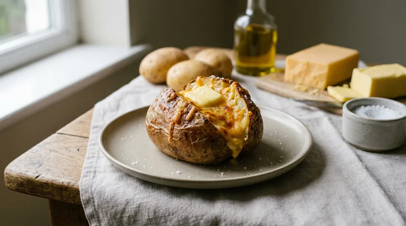 Baked Jacket Potato with Cheese