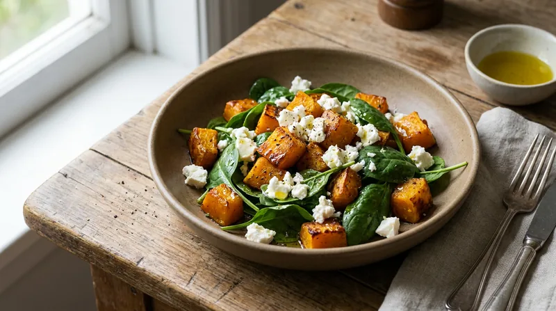 Roasted Pumpkin and Feta Salad