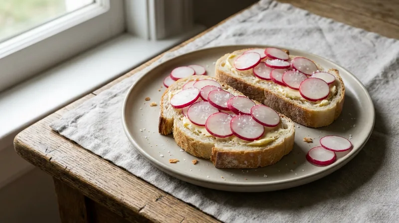 Radish and Butter Sandwiches