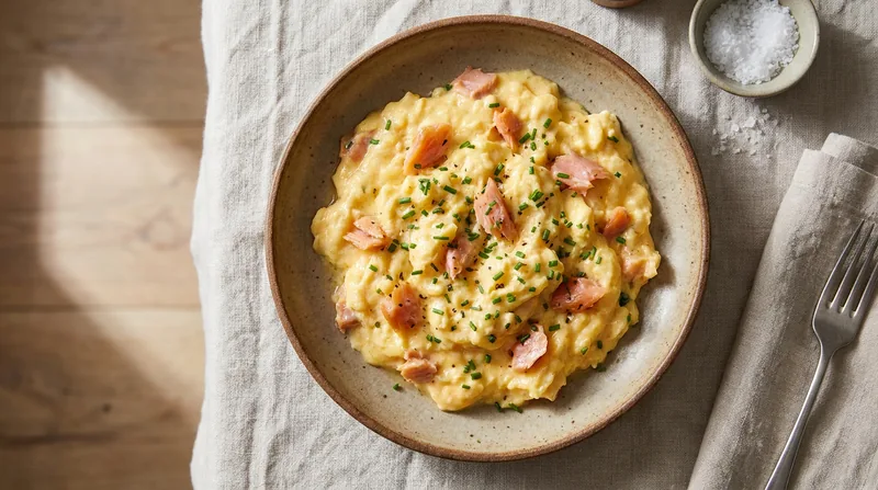 Smoked Salmon Scrambled Eggs