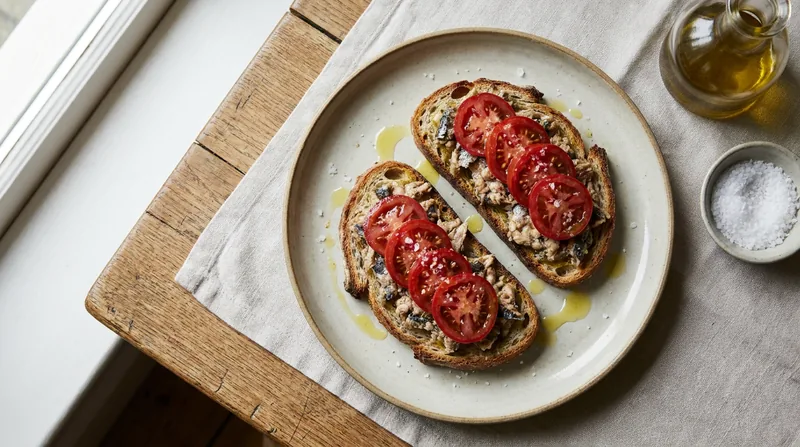 Sardine and Tomato Toast