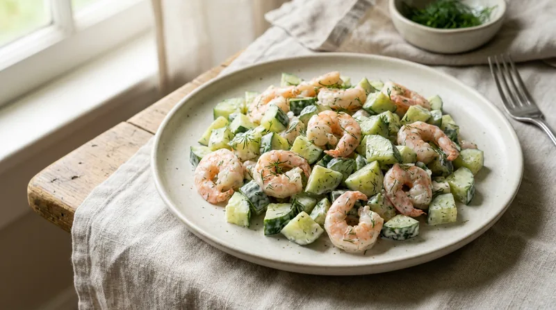 Cold Shrimp and Cucumber Salad