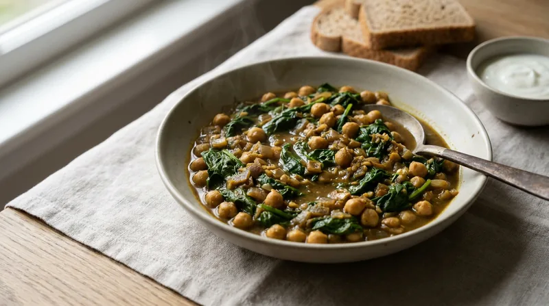 Spinach and Chickpea Curry