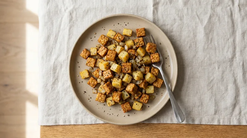 Tempeh and Potato Breakfast Hash