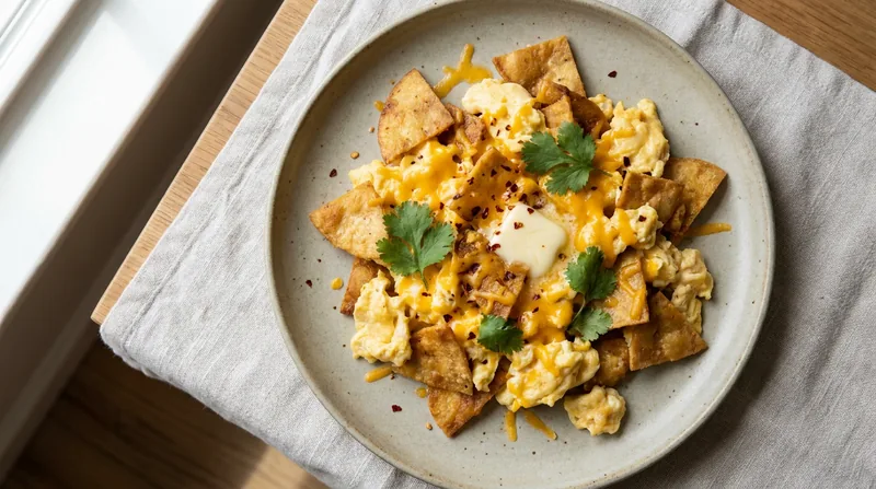 Corn Tortilla and Egg Scramble