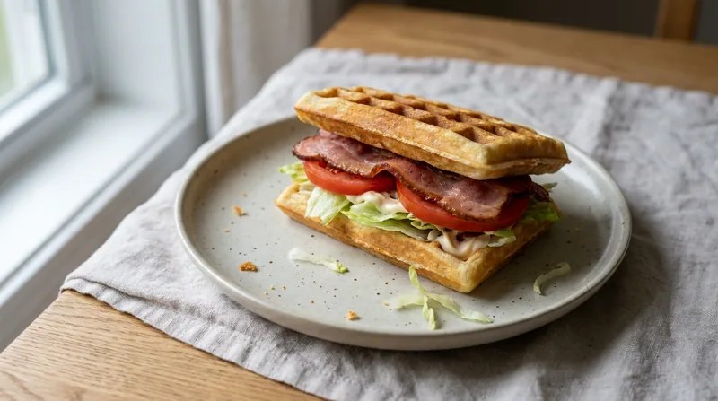 Waffle BLT Sandwich