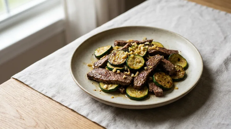 Zucchini and Beef Stir-Fry